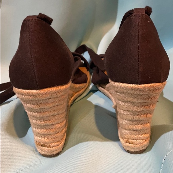 Shoes Loft Brown Wedge Sandals Size 1 Poshmark